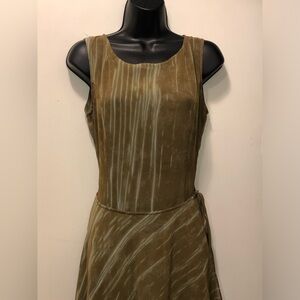 FOREVER WOMAN Sheer Sleeveless Mid-Length Dress